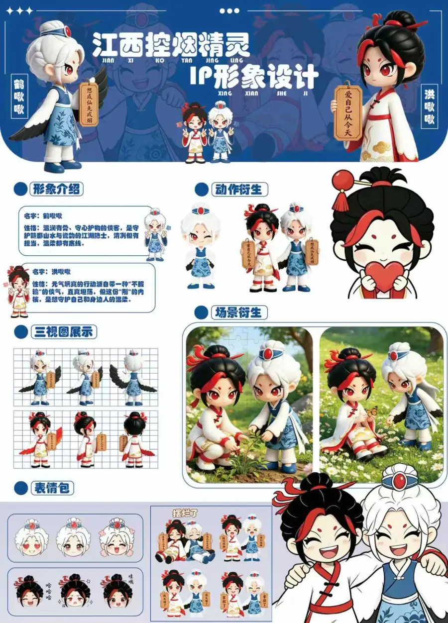 江西无烟文旅 IP 角色设计总览